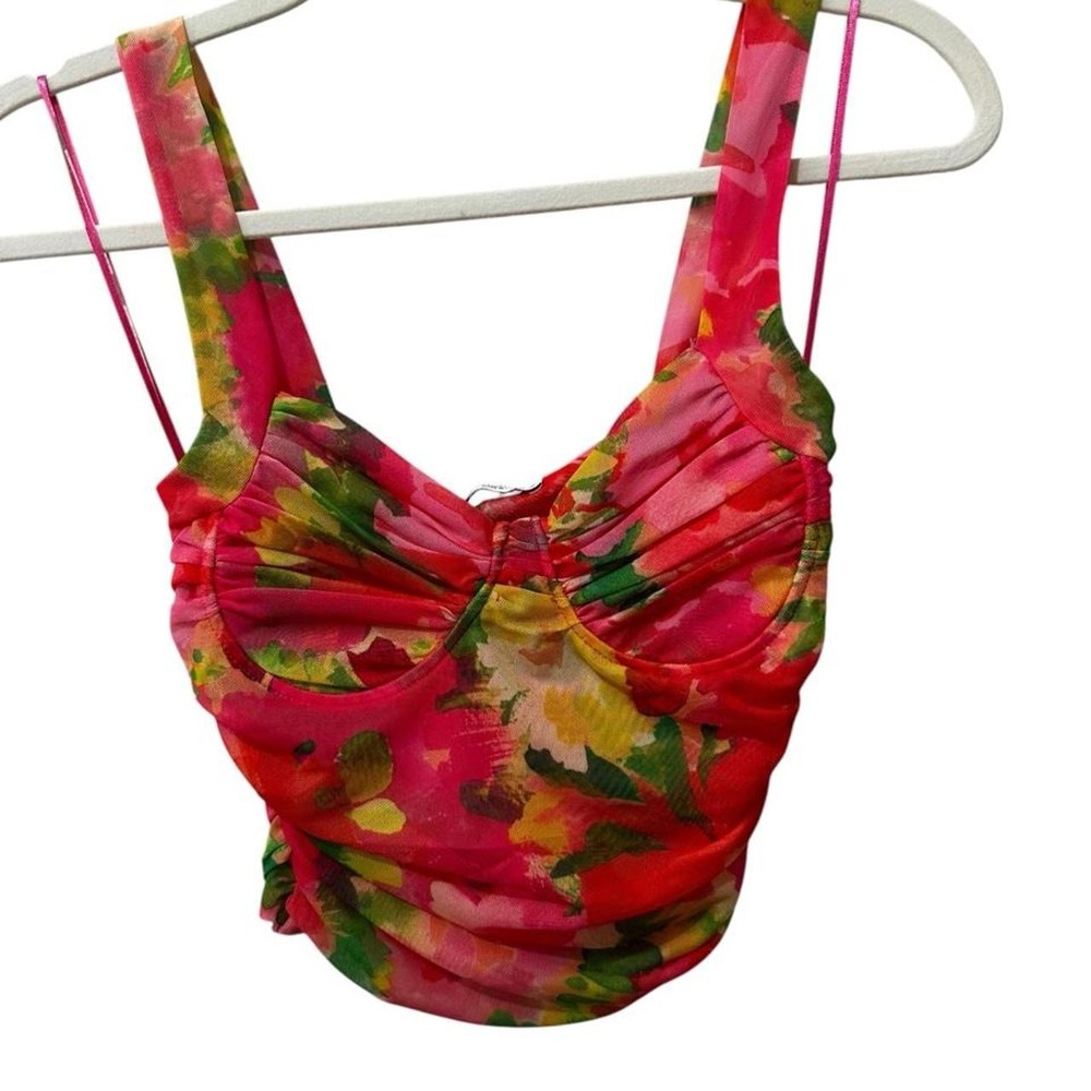 Zara crop top multi is mesh in Small - Brand New
